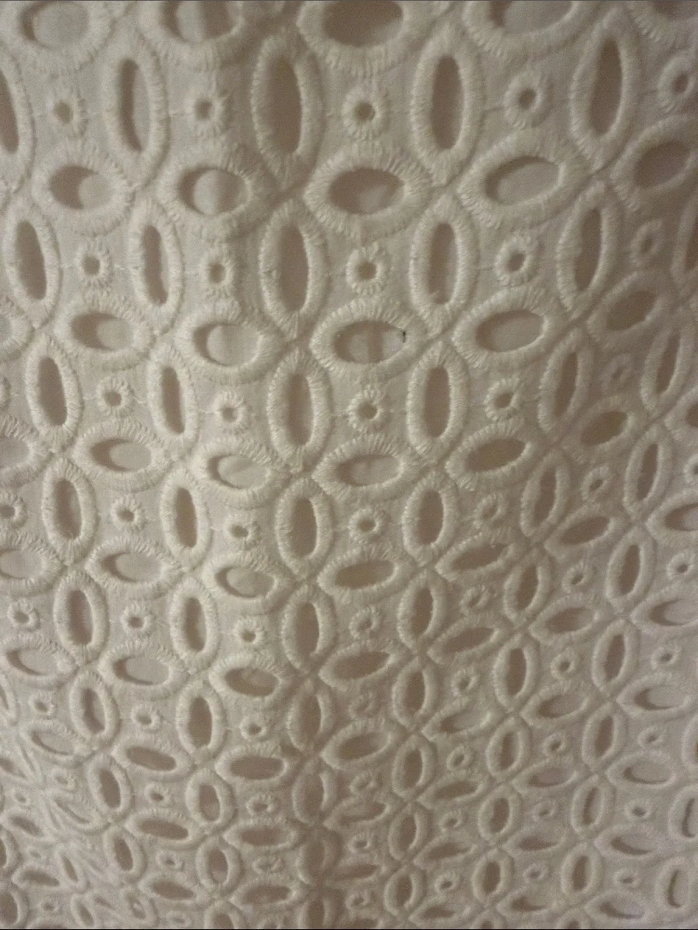 J. Crew White Eyelet Mini Skirt 100% cotton Size 10